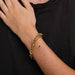 Yellow gold anchor chain bracelet 58 Facettes DV0201-3