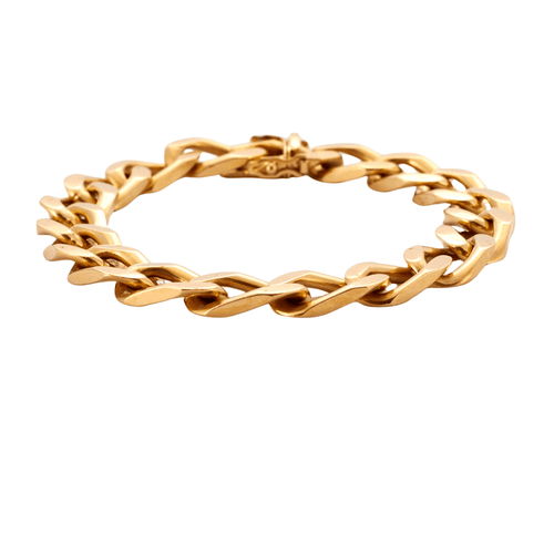 Bracelet Bracelet Gourmette en Or Jaune Ajouré 58 Facettes DV0411-1