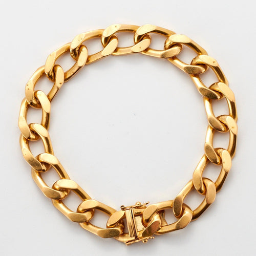 Bracelet Bracelet Gourmette en Or Jaune Ajouré 58 Facettes DV0411-1