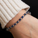 Bracelet Line Bracelet in White Gold and Sapphires 58 Facettes DV0413-2