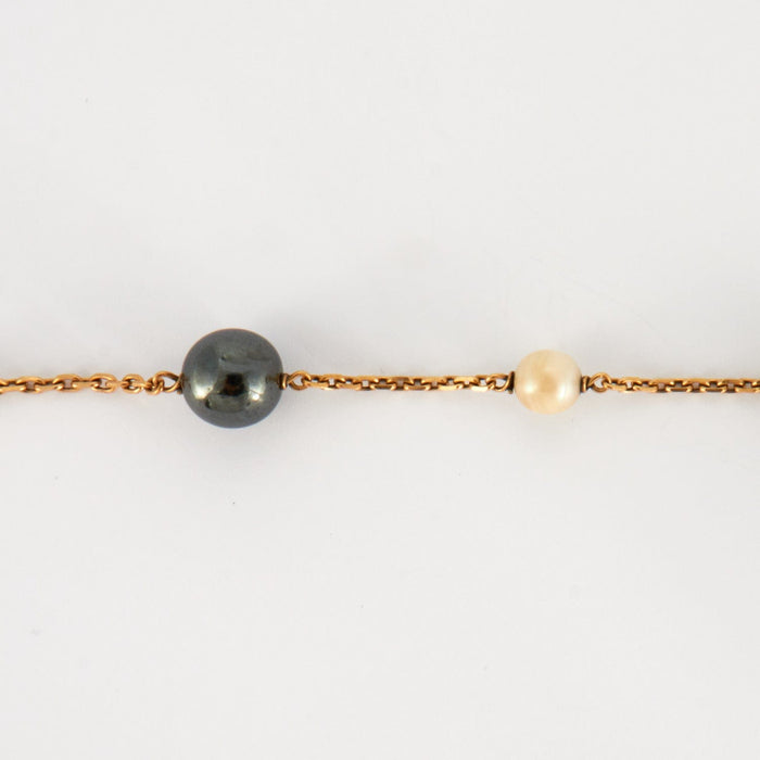Bracelet Bracelet or et perles 58 Facettes DV0285-3