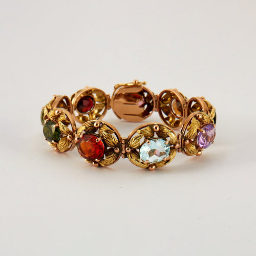 Bracelet Bracelet Or Jaune et Pierres fines de couleurs 58 Facettes DV0221-3R