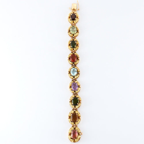 Bracelet Bracelet Or Jaune et Pierres fines de couleurs 58 Facettes DV0221-3R