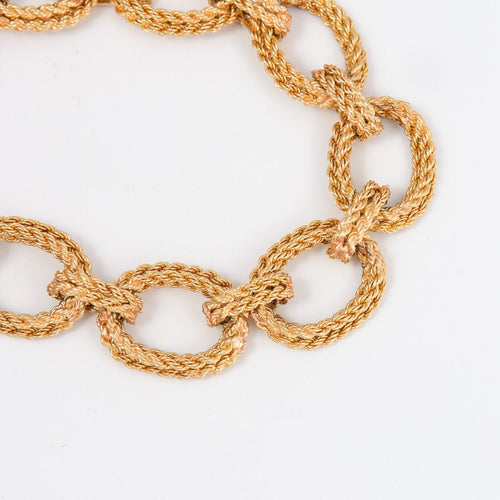 Bracelet Bracelet Or Torsadé, Grands Maillons 58 Facettes DV0032-43