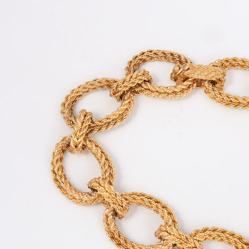 Bracelet Bracelet Or Torsadé, Grands Maillons 58 Facettes DV0032-43