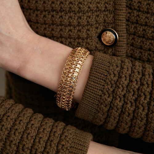 Bracelet Bracelet ruban motif croisillons 58 Facettes DV0003-3