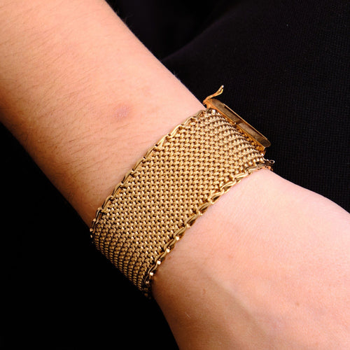Bracelet Bracelet ruban or jaune 58 Facettes DV0292-1