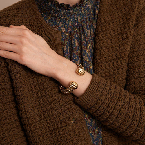 Bracelet Bracelet torque Or et Acier 58 Facettes DV0088-6