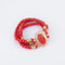 Bracelet Bracelet Trois rangs corail 58 Facettes DV0162-1