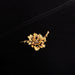 Brooch “Flower” Brooch Yellow Gold Diamonds and Rubies 58 Facettes DV0432-2