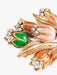 Brooch Brooch in Yellow Gold, Diamonds and Email 58 Facettes DV0032-28