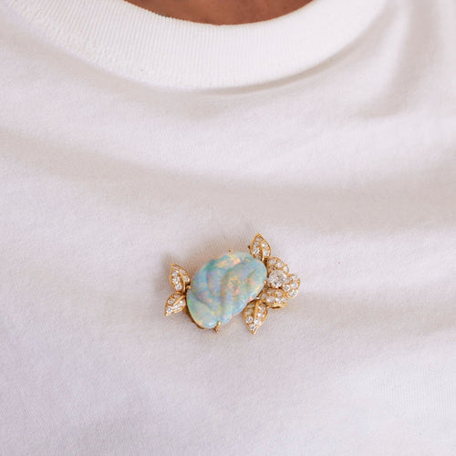 Broche Broche Opale Arlequin Diamants 58 Facettes DV0315-10