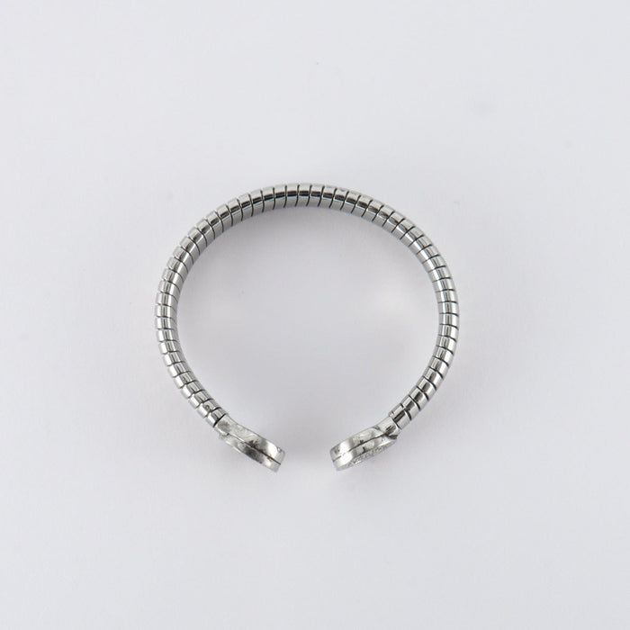 Bracelet BULGARI - Bracelet ouvert or gris et diamants 58 Facettes DV0227-1