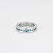 55 BULGARI ring. B ZERO - White gold ring with blue topazes 58 Facettes DV0068-1