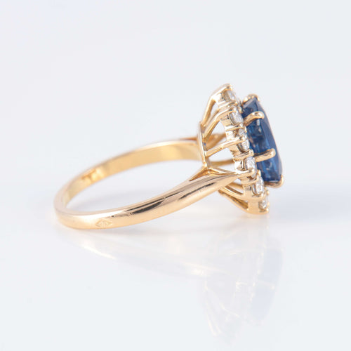 Bague 50 Bague Marguerite Saphir Diamants 58 Facettes 1