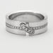 54 CHAUMET Ring - White Gold Diamond Link Ring 58 Facettes DV0360-10