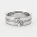 54 CHAUMET Ring - White Gold Diamond Link Ring 58 Facettes DV0360-10