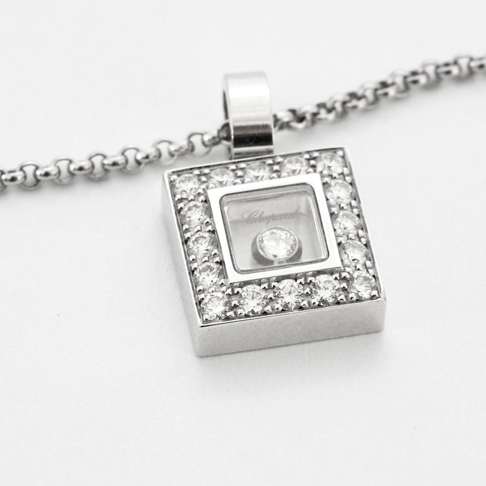 Collier CHOPARD - Collier HAPPY DIAMOND carré Diamants 58 Facettes DV0473-2
