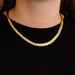Necklace Gold flat link necklace 58 Facettes DV0252-3