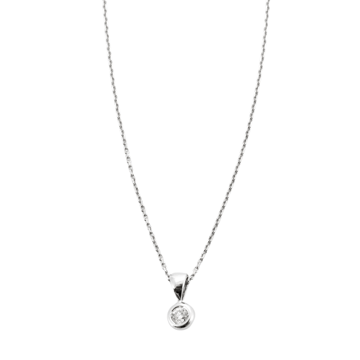 Necklace Solitaire chain necklace Diamond 0.25ct 58 Facettes DV0464-1