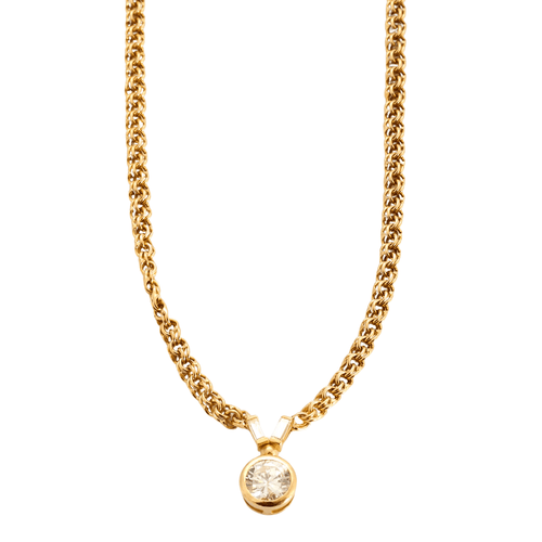 Collier Collier Diamants Or Jaune 58 Facettes DV0353-1