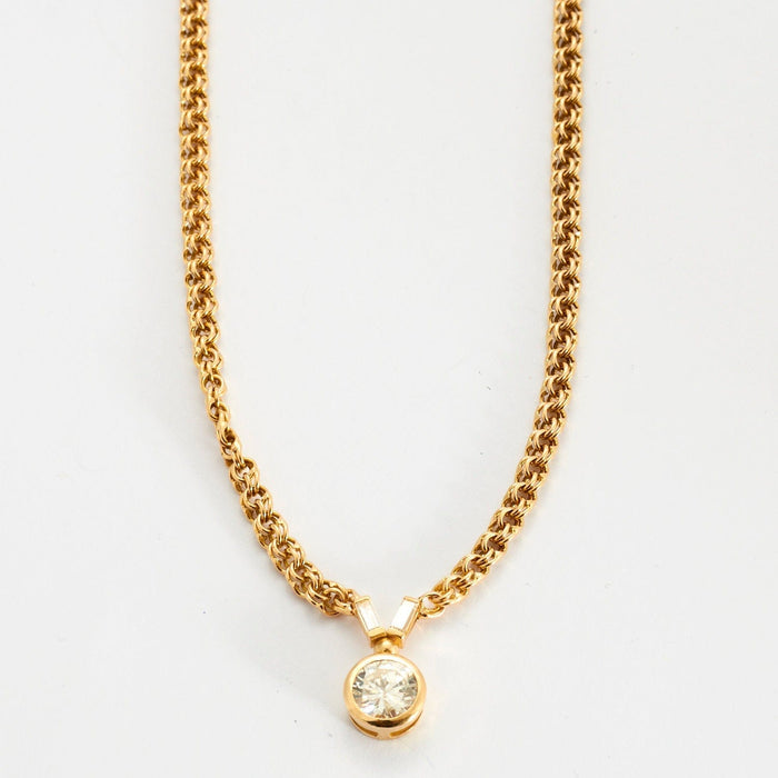 Collier Collier Diamants Or Jaune 58 Facettes DV0353-1