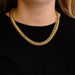 Necklace Curb chain necklace in gold 58 Facettes DV0252-2