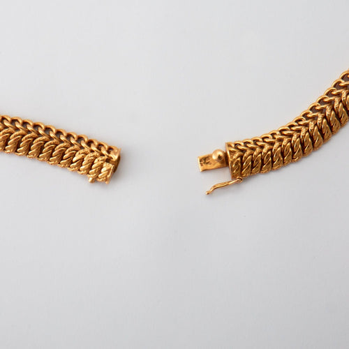 Collier Collier maille gourmette en or 58 Facettes DV0252-2