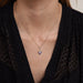 Tanzanite Diamond Pendant Necklace 58 Facettes DV0080-2