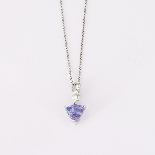 Collier Collier Pendentif Tanzanite Diamants 58 Facettes DV0080-2