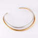 Necklace Torque necklace two golds 58 Facettes DV0056-2R