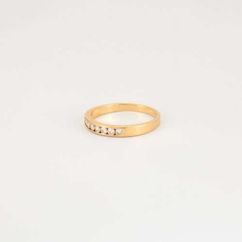 Bague 53 Demie alliance diamants 58 Facettes DV0260-4