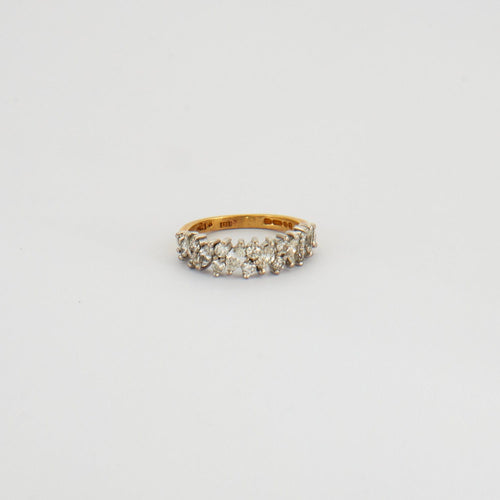 Bague 53 Demie alliance diamants 58 Facettes DV0295-1