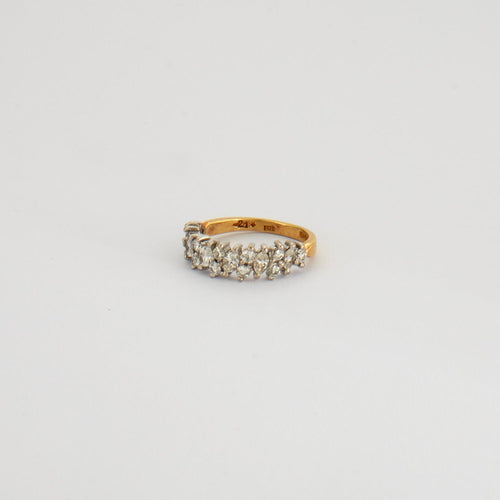 Bague 53 Demie alliance diamants 58 Facettes DV0295-1