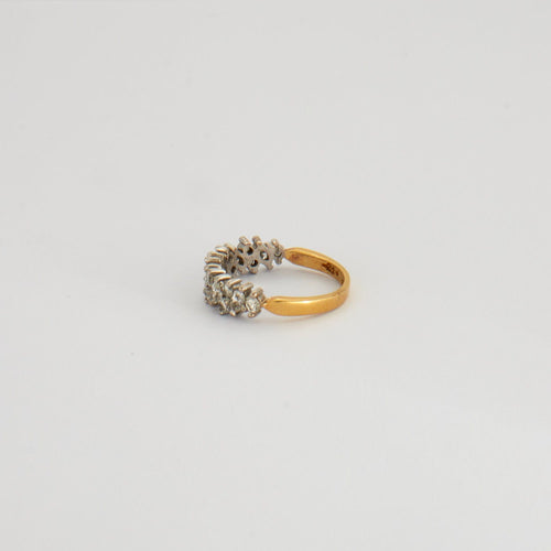 Bague 53 Demie alliance diamants 58 Facettes DV0295-1