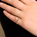 Ring DV0260-5 Half wedding ring with diamonds and sapphires 58 Facettes DV0260-5
