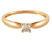 Ring 56 DIDIER GUERIN - Solitaire ring in yellow gold 58 Facettes DV0235-1