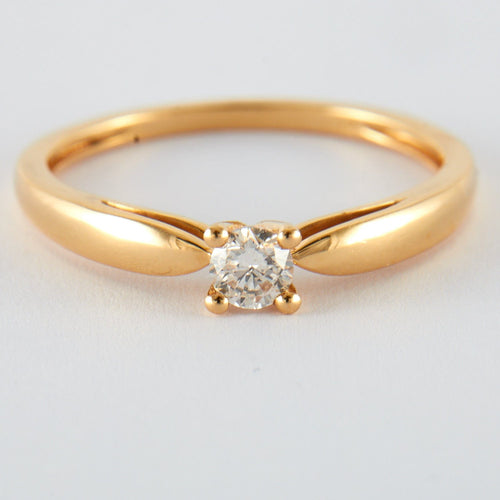 Bague 56 DIDIER GUERIN - Bague solitaire en or jaune 58 Facettes DV0235-1