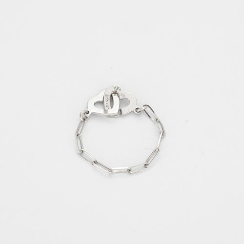 Bague 55 DINH VAN - Bague souple Coeurs 58 Facettes DV0120-6
