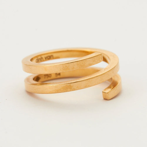 Bague 54 DINH VAN - Bague Spirale Or Jaune 58 Facettes DV0360-6