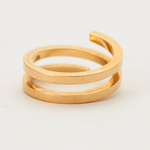 Bague 54 DINH VAN - Bague Spirale Or Jaune 58 Facettes DV0360-6