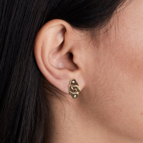 Boucles d'oreilles DINH VAN - Mono Boucle Menottes 58 Facettes DV0410-1