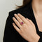 Bague 56 EDEENNE - Bague CHERRY BLOSSOM Tourmaline rose 58 Facettes DV0027-2