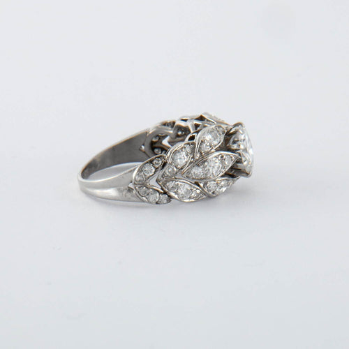 Bague 52 Élégante Bague Diamants Or Gris 58 Facettes DV0238-1