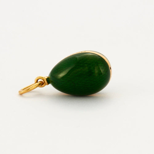 Pendentif FABERGE - Pendentif Oeuf Emaillé 58 Facettes DV0392-1