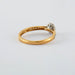 Ring 56 Fine Yellow Gold Diamond Ring 58 Facettes DV0243-1