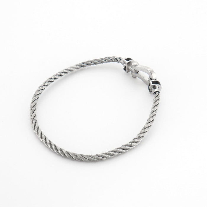 Bracelet FRED - Force 10 Moyen Modèle or gris acier émail 58 Facettes DV0305-4