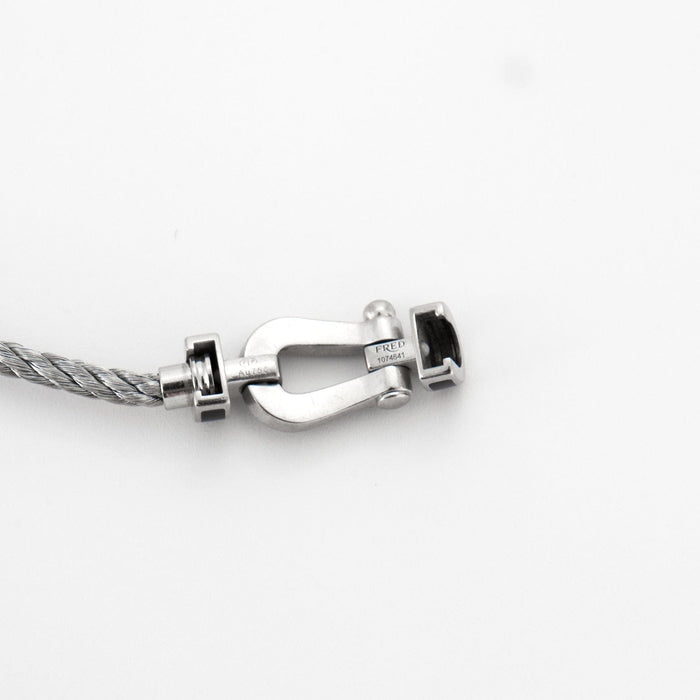 Bracelet FRED - Force 10 Moyen Modèle or gris acier émail 58 Facettes DV0305-4
