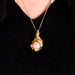 GILBERT ALBERT Pendant - Yellow Gold Pendant and Beads Set 58 Facettes DV0298-2