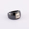 Bague 55 GUY LAROCHE- Bague Céramique noire Diamants 58 Facettes DV0006-1